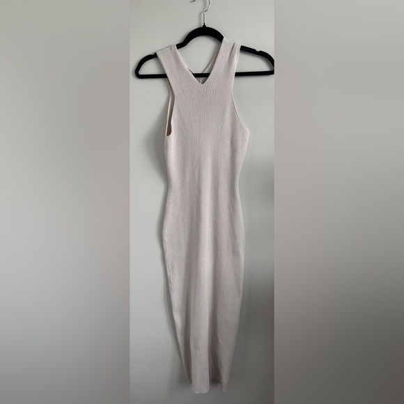 H&M Cream Midi Dress - Picture 2 of 3